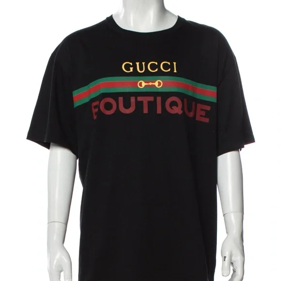 Gucci Boutique Print Cotton T-shirt - Picture 2 of 16